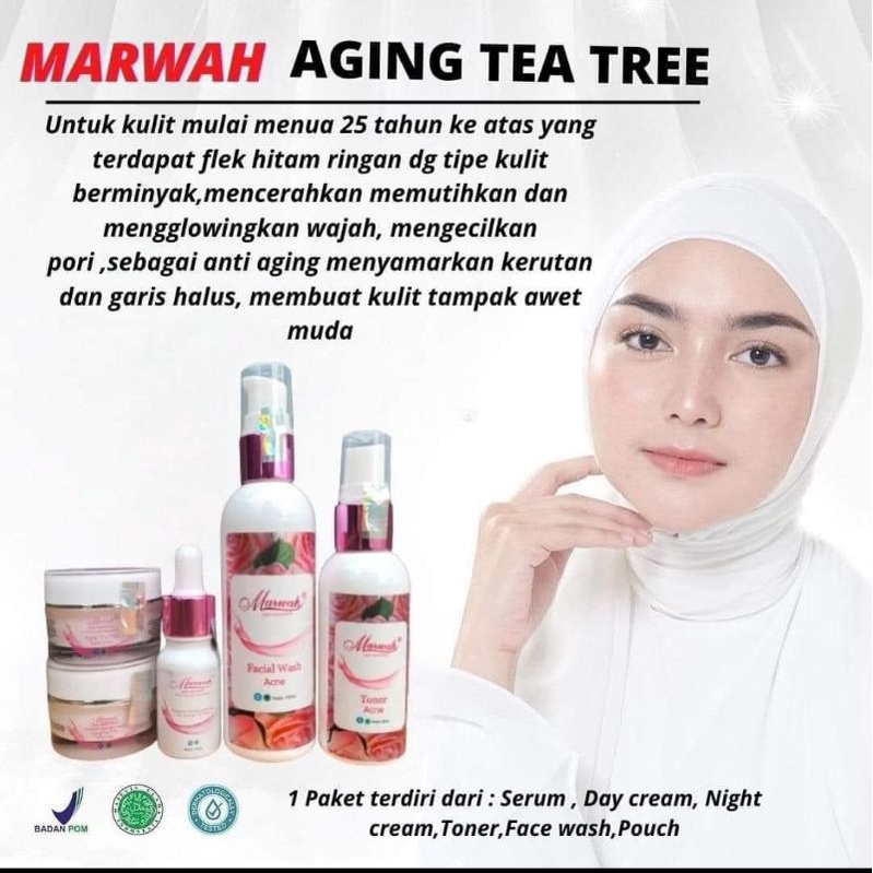 MARWAH AGING TEATREE PAKET/ECER, AGING TEATREE MARWAH