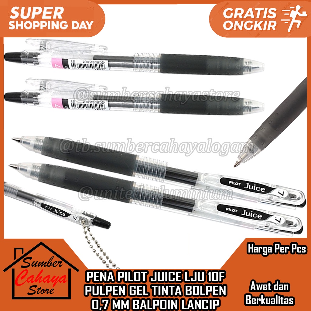 

Pulpen Pilot Juice 0.7mm LJU 10 Pena Gel GELL BALPOIN LANCIP BOLPEN BALPOINT LUNCIP BOLPOIN PEN ESKO HITAM BLACK JEL TINTA MATA TAJAM TULIS MENULIS Ballpoint BOLPAIN MERAH BIRU REFILL REFIL REFPIL BOLPOINT VULPEN BASAH IMPOR JEPANG