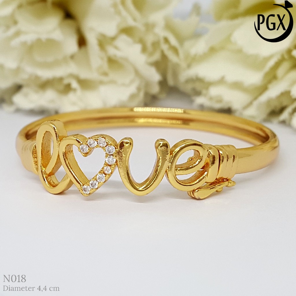 PGX Gelang Anak Xuping Aksesoris Perhiasan Bangle Bangkok Lapis Emas Premium - N018