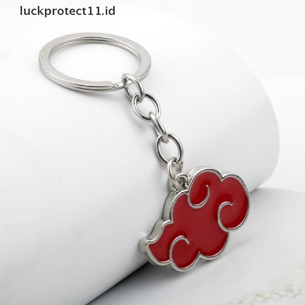 Kalung Liontin Bahan Metal Desain Anime Akatsuki Organisasi Awan Merah Gaya Jepang Untuk Unisex