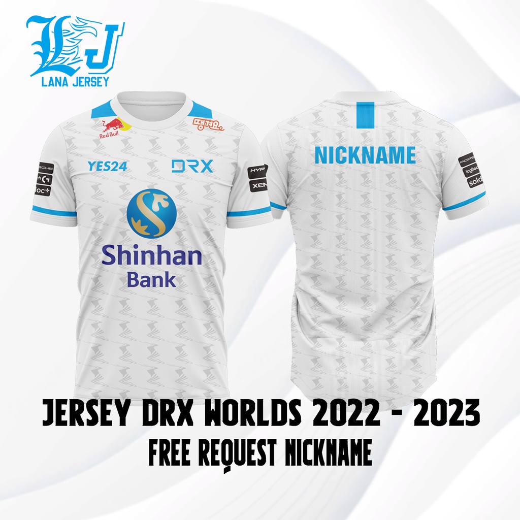 JERSEY DRX LOL WORLDS NEW 2022 2023 (free request nickname)