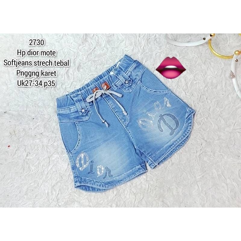 Celana PENDEK jeans jumbo   Hotpants  jeans jumbo import pinggang karet Hotpants JEANS