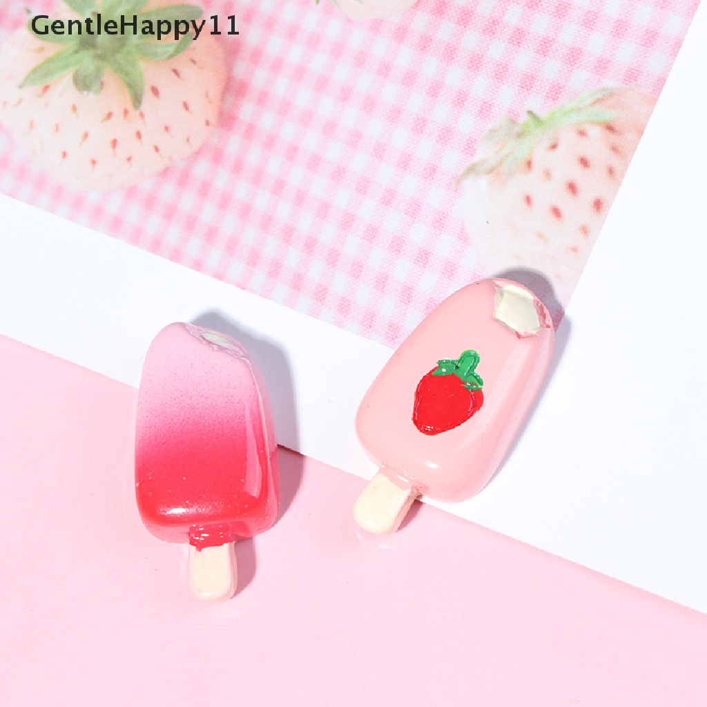 Gentlehappy 5Pcs 1: 12 1: 6rumah Boneka Miniatur Es Loli Boneka Es Krim Dapur Makanan id