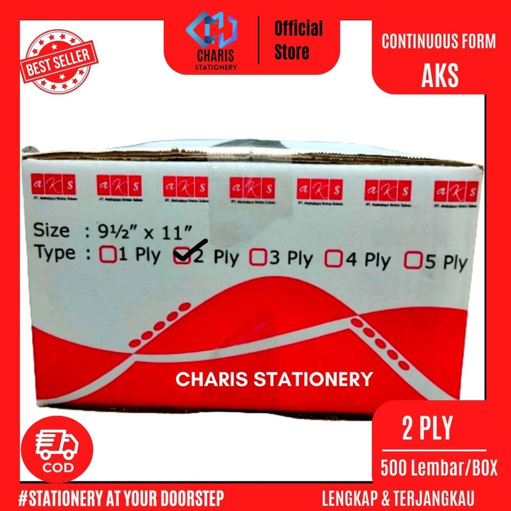 

CHARIS STATIONERY - Continuous Form 2-Ply AKS (500 Lembar/Box)