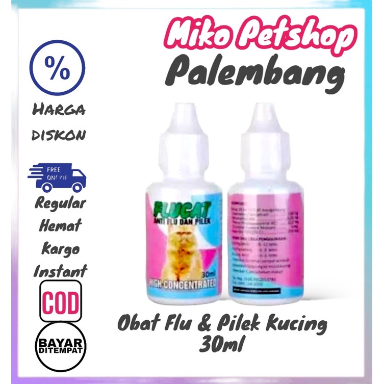 Jual Obat FLUCAT DROP 30ml Obat Flu Dan Pilek Kucing | Shopee Indonesia