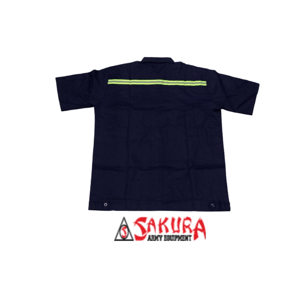 Wearpack Safety Atasan Baju Wearpack Pendek Biru Dongker