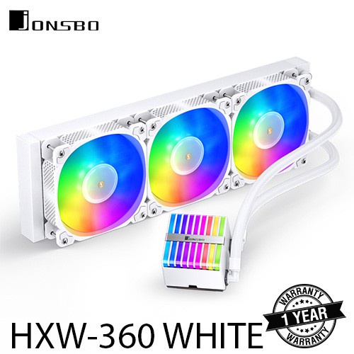 JONSBO HXW-360 WHITE ARGB LIQUID COOLING CPU AIO