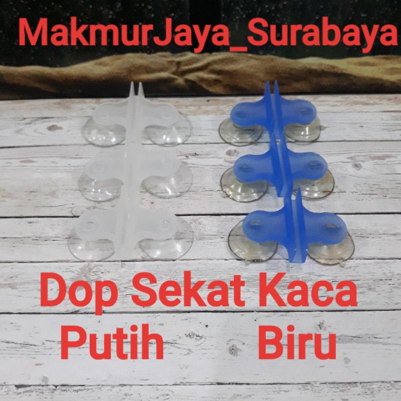 DOP SEKAT PENJEPIT KACA KUPU KUPU DOUBLE AQUARIUM