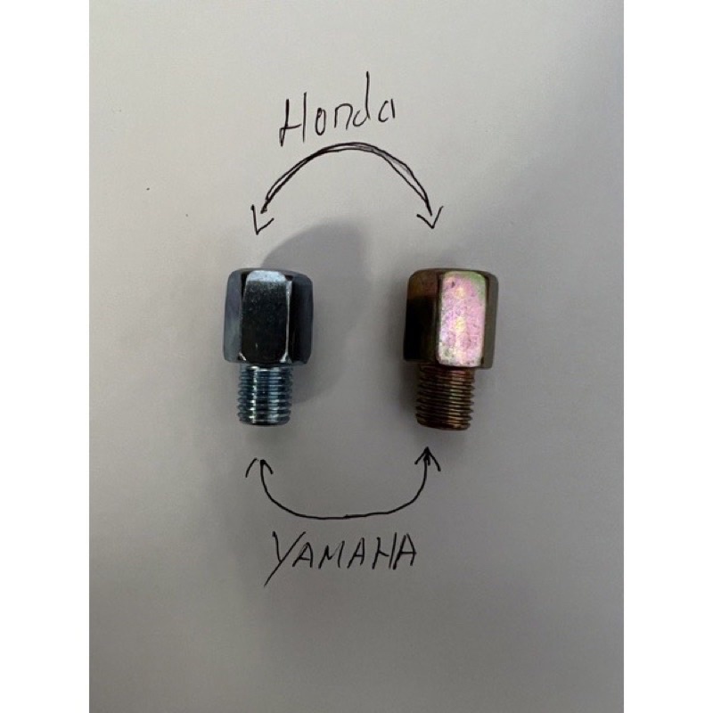 adaptor DRAT spion  yamaha X ONE 125z  untuk di pasang HONDA. sambungan spion x one spion 125z spion X1  ke honda beat vario pcx scoopy spacy