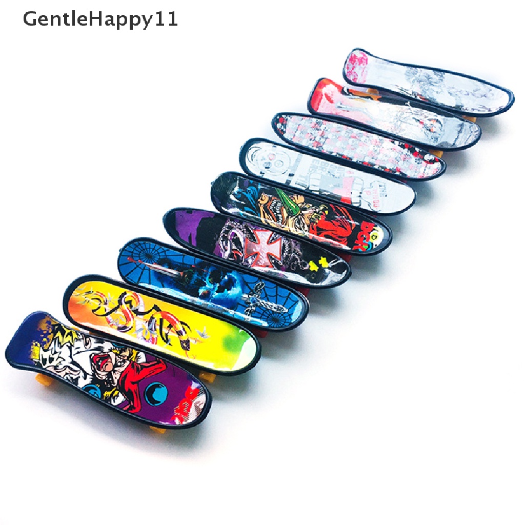 Gentlehappy 1pc Fingerboard Mini Creative Fingertips Skateboard Jari Plastik Skate Scooter id