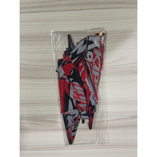 STIKER STRIPING MOTOR NINJA RR 2013 MERAH