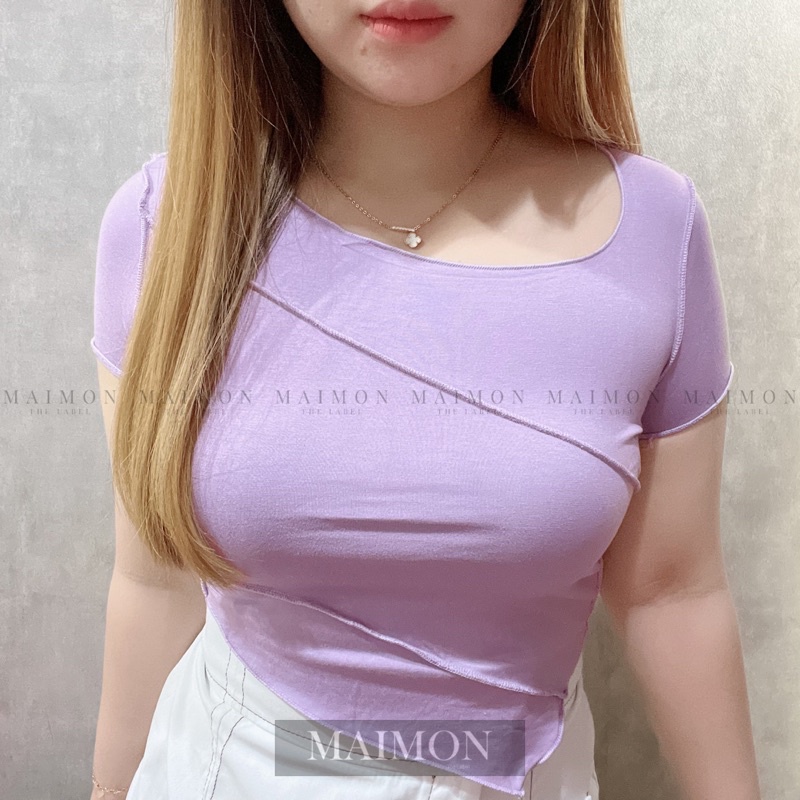 Basic Neci Asymmetric Top | Atasan Wanita Korean Fashion | Maimon Grosir
