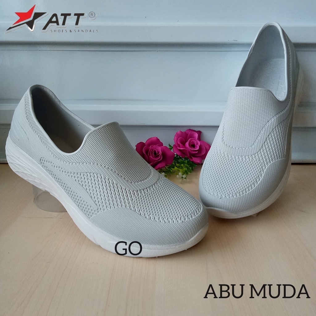 sogo ATT SWL 498, SWL 501 &amp; NEW ERA LB 10020 Sepatu Karet Wanita Santai Slip On Anti Air Lentur Nyaman Kuat Ringan