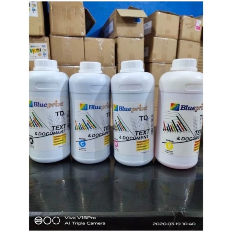 1Liter BK Tinta EPSON BLUEPRINT TD series Text &amp; Document BLACK 1 Liter