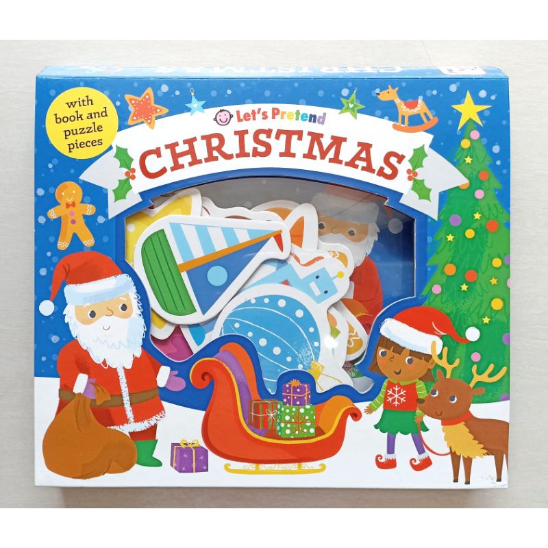 Priddy Books: Let's Pretend Christmas (book and play pieces) (minor di box) Alfabetbooks