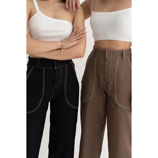 IWEARGRACIE - RAE LONG PANTS / CELANA PANJANG WANITA / CELANA KERJA / CELANA HIGHWAIST