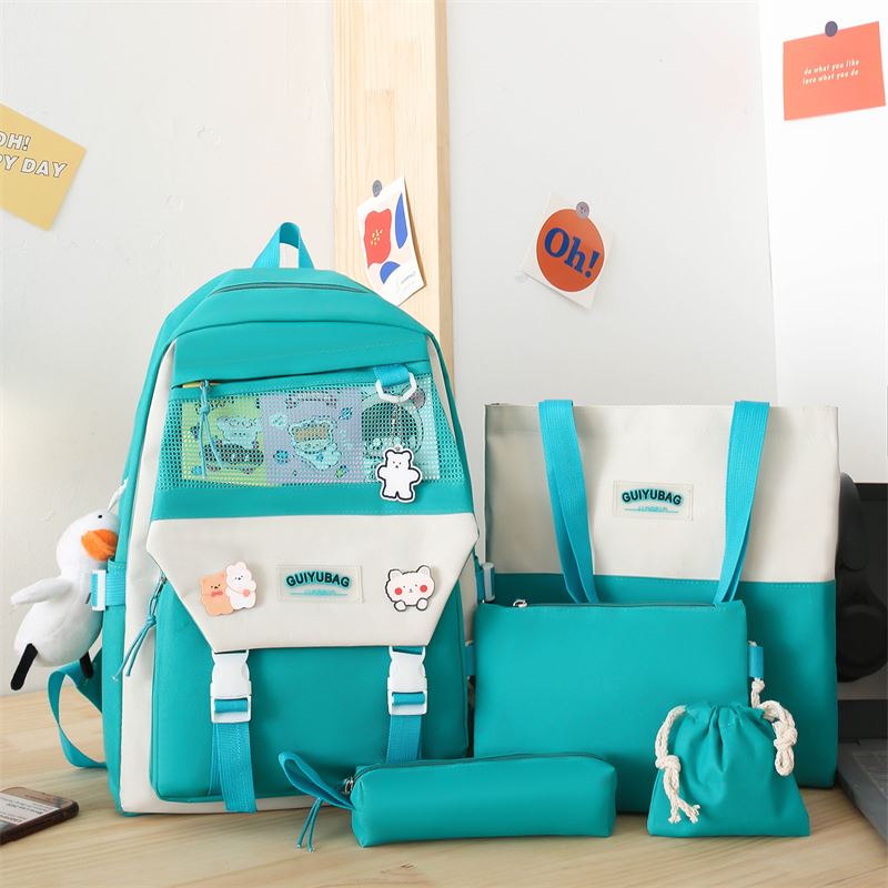 LT 2231 GI 12473 RISCE TAS 5IN1 RANSEL IMPORT WANITA CEWEK PEREMPUAN JAKARTA BATAM JT SEKOLAH KURSUS SD SMP SMU KULIAH