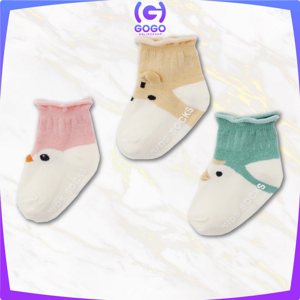 GOGO-P90 Kaos Kaki Bayi Anti Slip Animal Lucu / Cute Baby Socks / Kaos Kaki Anak Antislip Motif Hewan