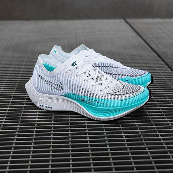 Sepatu Lari Nike Zoom X Vaporfly Next Persent 2 White Tozka Minty Fresh Premium Original Jogging