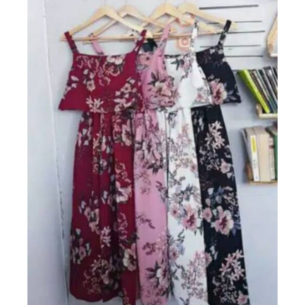 TERBARU JUMPSUIT WANITA MOTIF KEMBANG ALENA TERLARIS // TONNI DJAYA