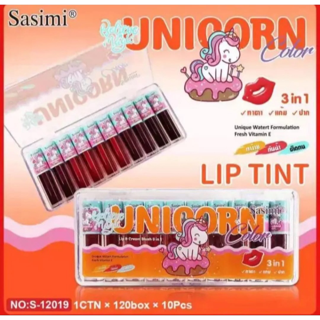 [DAPAT 10 PCS] Sasimi Lip Tint Mini Papan