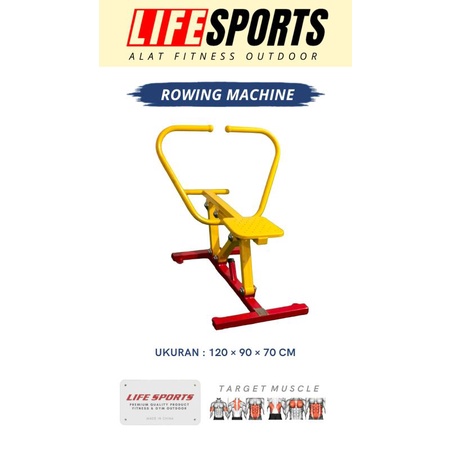 ALAT OLAHRAGA GYM OUTDOOR ROWING MACHINE