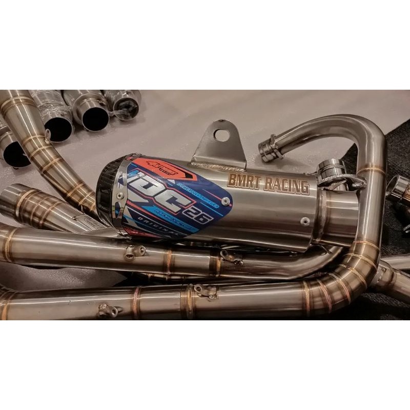 Knalpot KLX Herex / leher lewat bawah / knalpot kolong klx