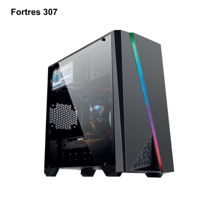 PC Case Gaming Imperion Fortress 307 M-ATX Free 1Fan RGB