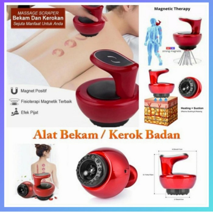 BISA COD Alat kesehatan Alat Kerok Badan Elektrik Massage Kerokan Terapi Bekam G8V8