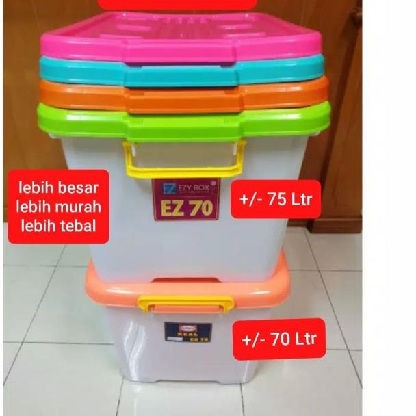 

Container Box EZY 75 Liter Dengan Roda / Kontainer Industri Real CB 70