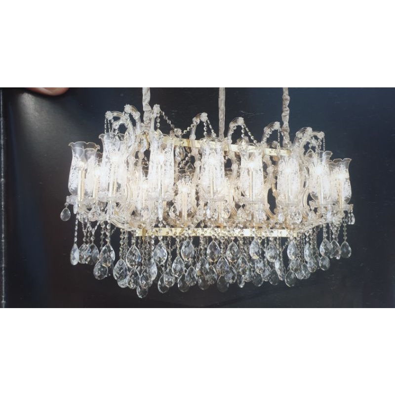 Lampu gantung hias lilin meja makan semprong