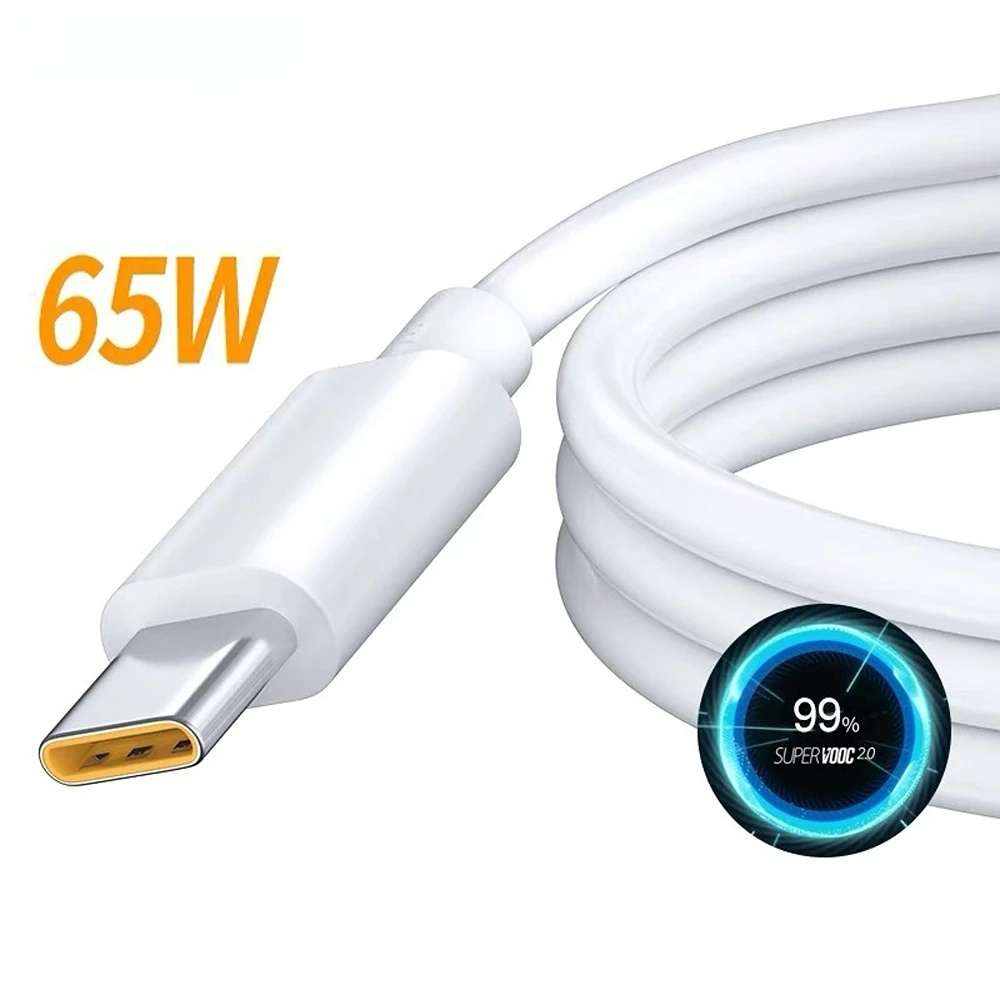 Kabel data / Charger USB Tipe-C 5A 65W 5A Fast Charging Tahan Lama Untuk OPPO R17Pro / Reno 4