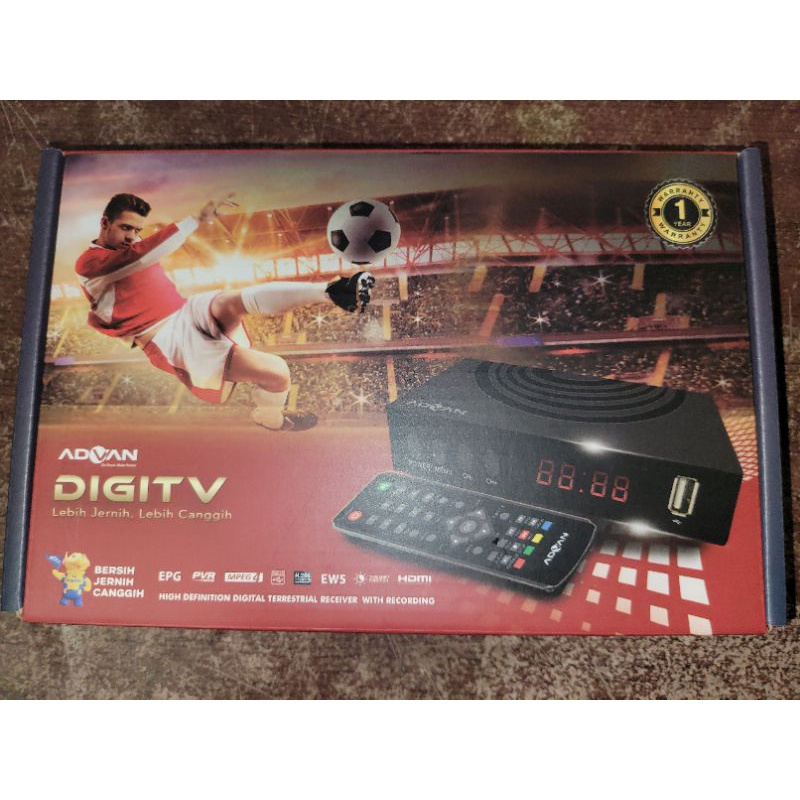 READY STOK SIAP KIRIM STB SET TOP BOX ADVAN DIGITV DIGI TV BARU GARANSI RESMI ORIGINAL NEW