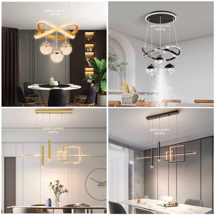 Lampu gantung minimalis led 3warna