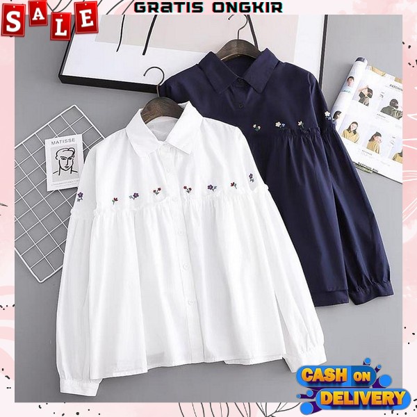 Bluise Wnita Murah Blouse Wanita Korean Style Bluse Cewek Import Blus Perempuan Dewasa Atasan Wanita