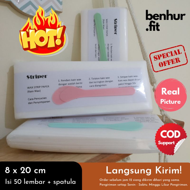 [50 Lembar] Kain Waxing / Kertas Wax / Wax Strip / Reguler