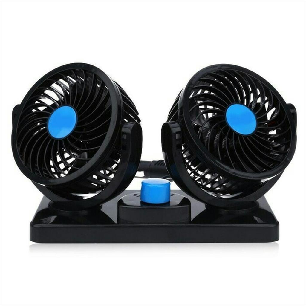 LS 980. Kipas Angin Mobil Di Lighter Double Headed 12V Fan Double Blower