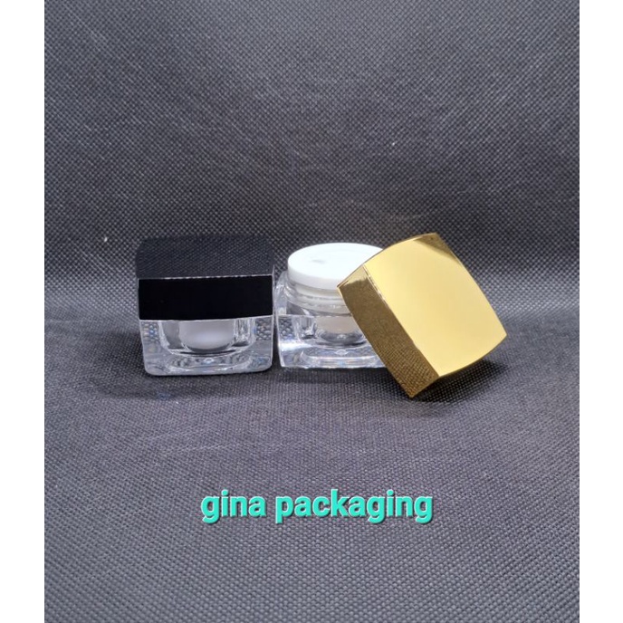 pot cream acrylic square 10 gr