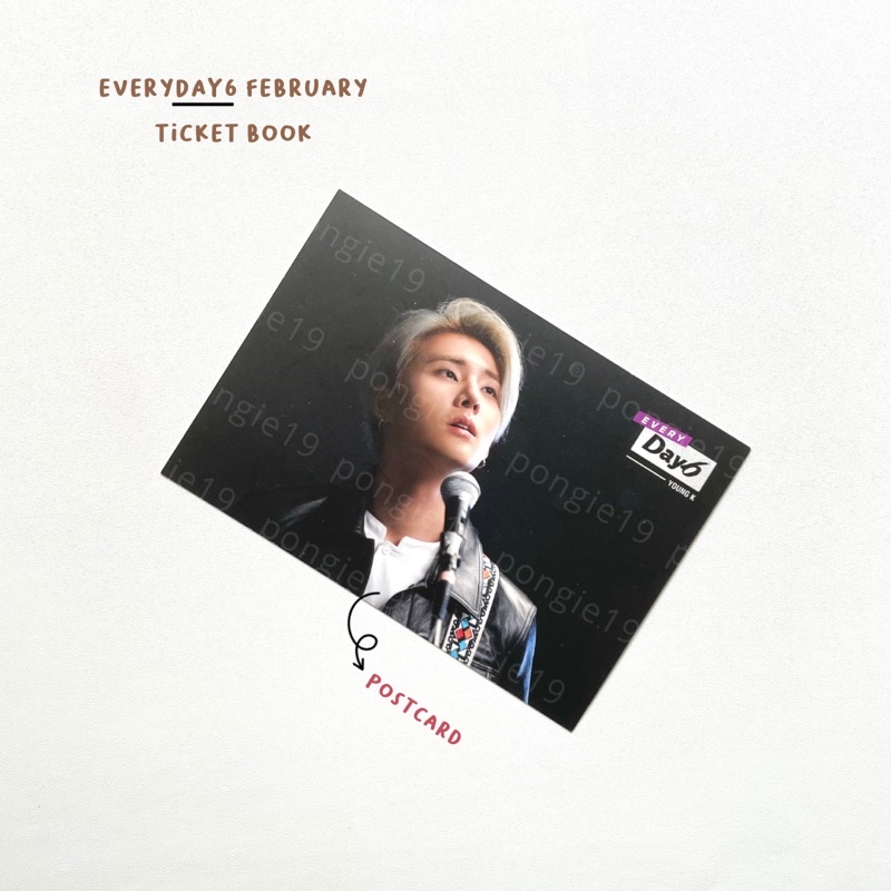 DAY6 EVERYDAY6 FEBRUARY TICKET BOOK YOUNGK