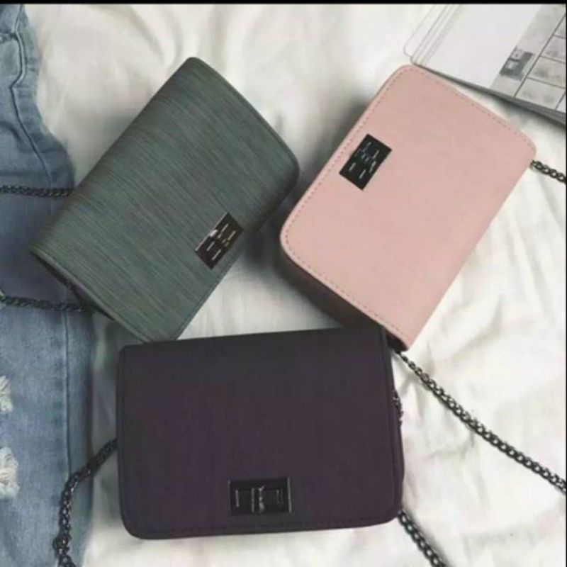 Tas Wanita Sling Bag Tali Rantai Tas Wanita Kekinian