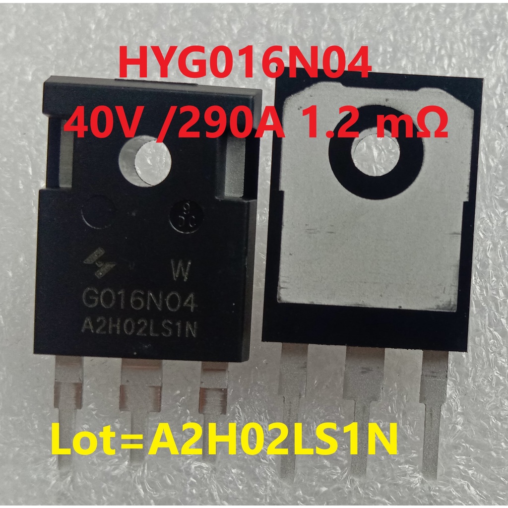 MOSFET HYG016N04 40V 290A 1.2mR ASLI ORIGINAL TO-247 BODY BESAR STRUM IKAN