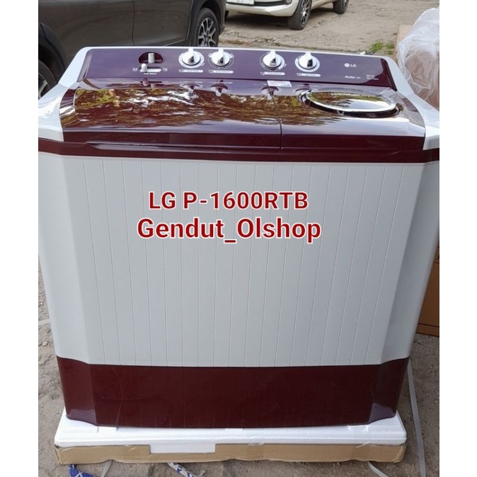 (Khusus Wilayah Kota Palembang) Mesin Cuci 2tabung 16kg LG/Mesin Cuci LG P-1600RTB Palembang