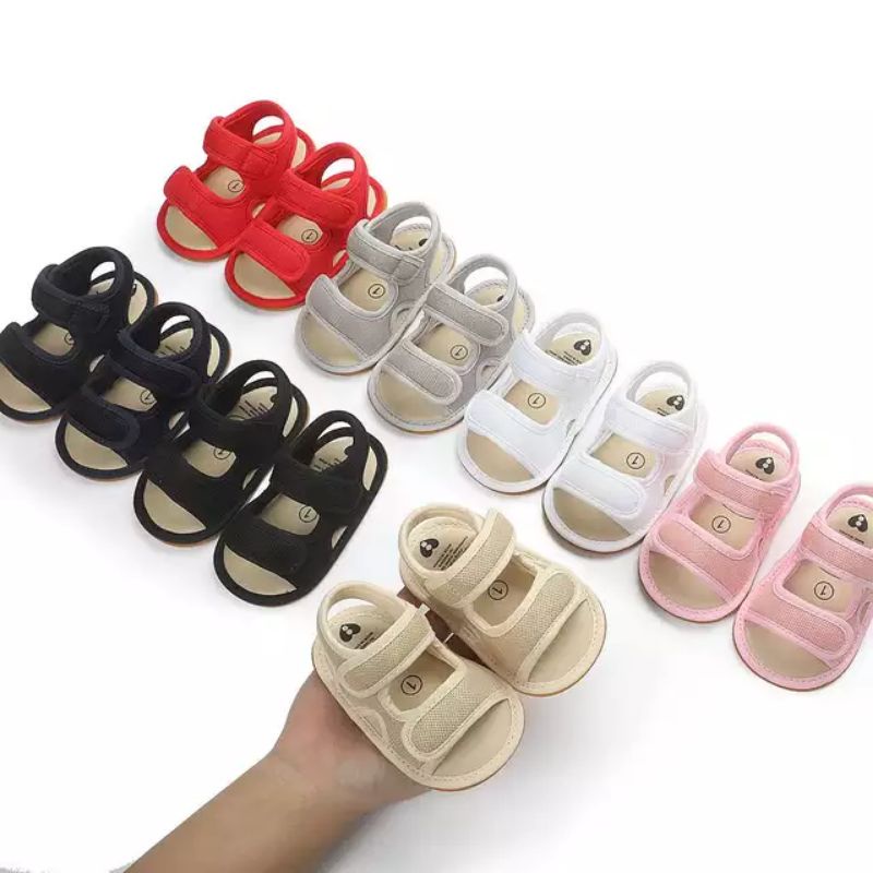 Sandal Anak Bayi Laki Laki Perempuan AERO 0 - 12 Bulan Kekinian / Sandal Baby Cowok Nyaman Terbaru