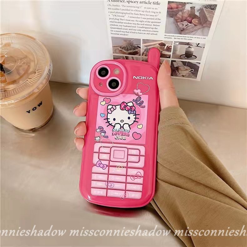 Soft Case Hp Gambar Hello Kitty Untuk IPhone 7 / 8plus / 11 / 12 / 13 / 14pro MAX / XR / X / XS MAX / SE