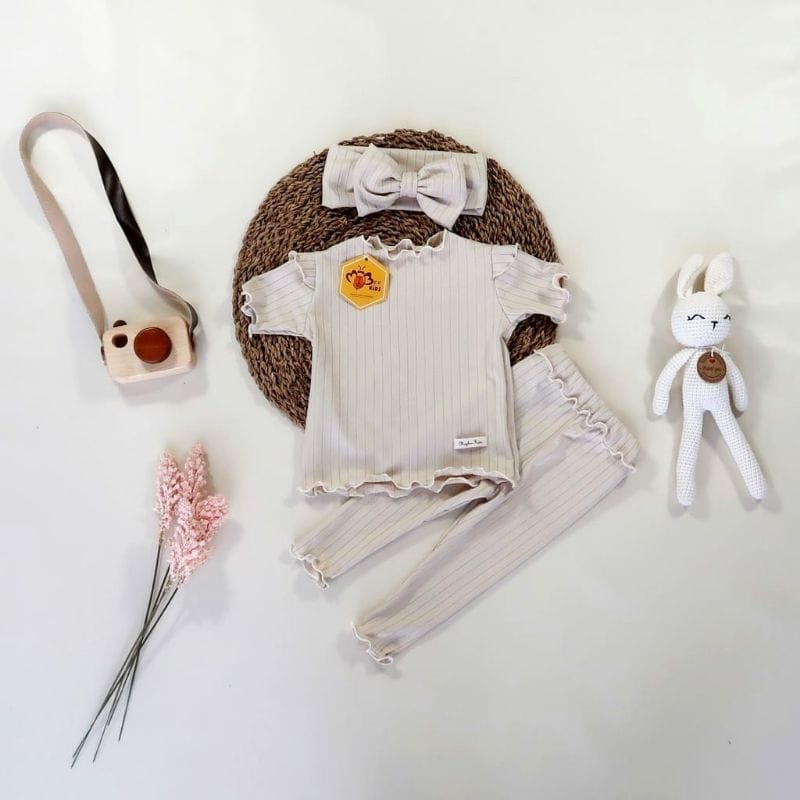 Grosir Baby One Set Mango Super Strech  Baju Bayi Murah Usia 3 bulan - 18 bulan