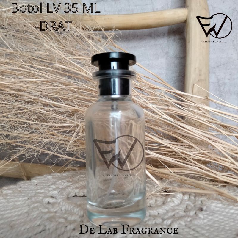 botol parfum lv drat 35 ml/botol parfum louis v/botol parfum bulat 35 ml/botol parfum hitam 35 ml/bo