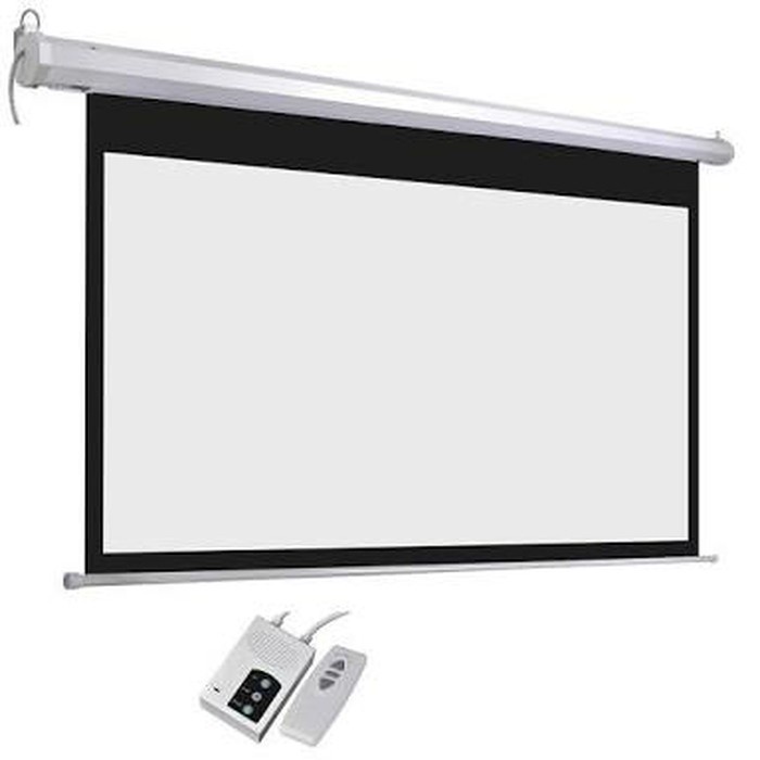 Layar Proyektor Remote Screen Projector Motorize 150 Inch