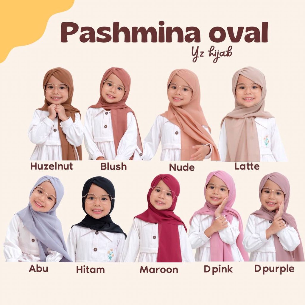 pashmina oval pastan anak