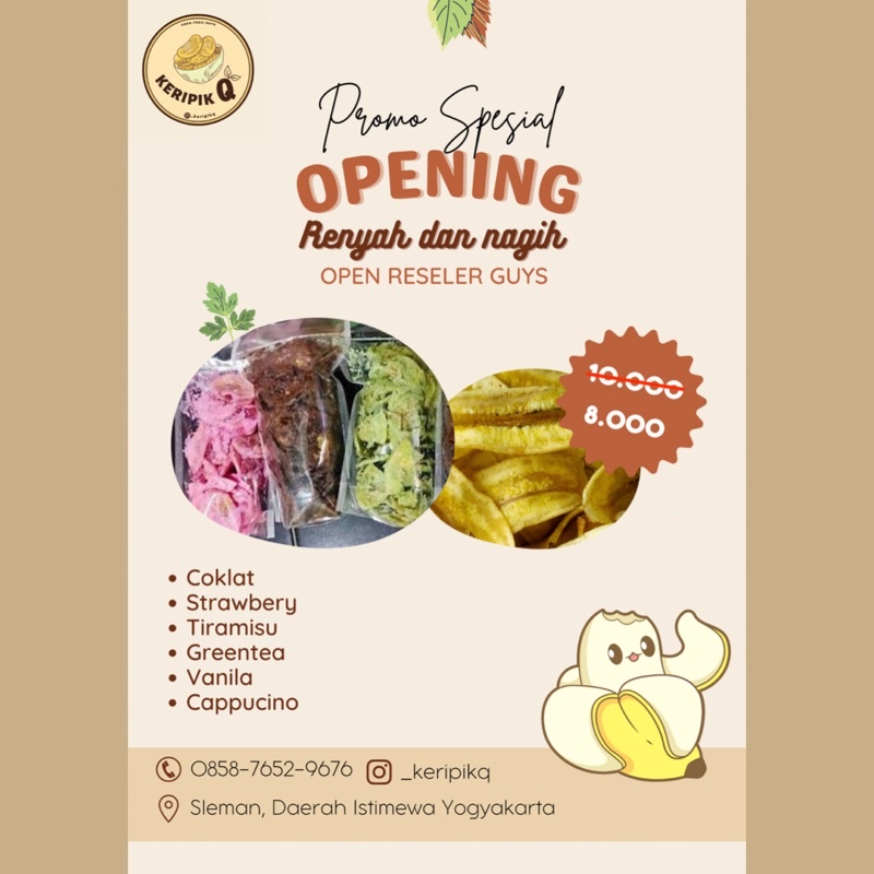 

keripik pisang lumer