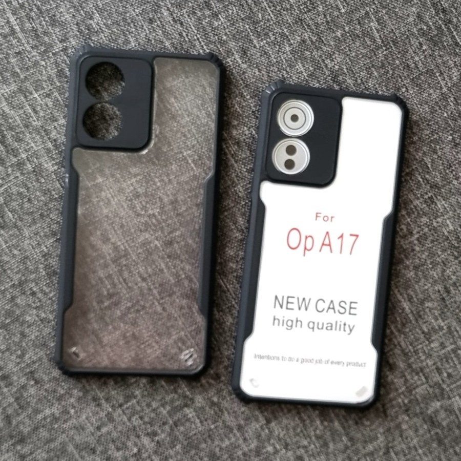 OPPO A77S A17 A17K A57 2022 A55 A76 A96 CASE SHOCKPROOF HARDCASE FUZE BENING CLEAR TRANSPARAN HARD BUMPER IPAKY BENING CASING PROTECT CAMERA COVER PELINDUNG KAMERA